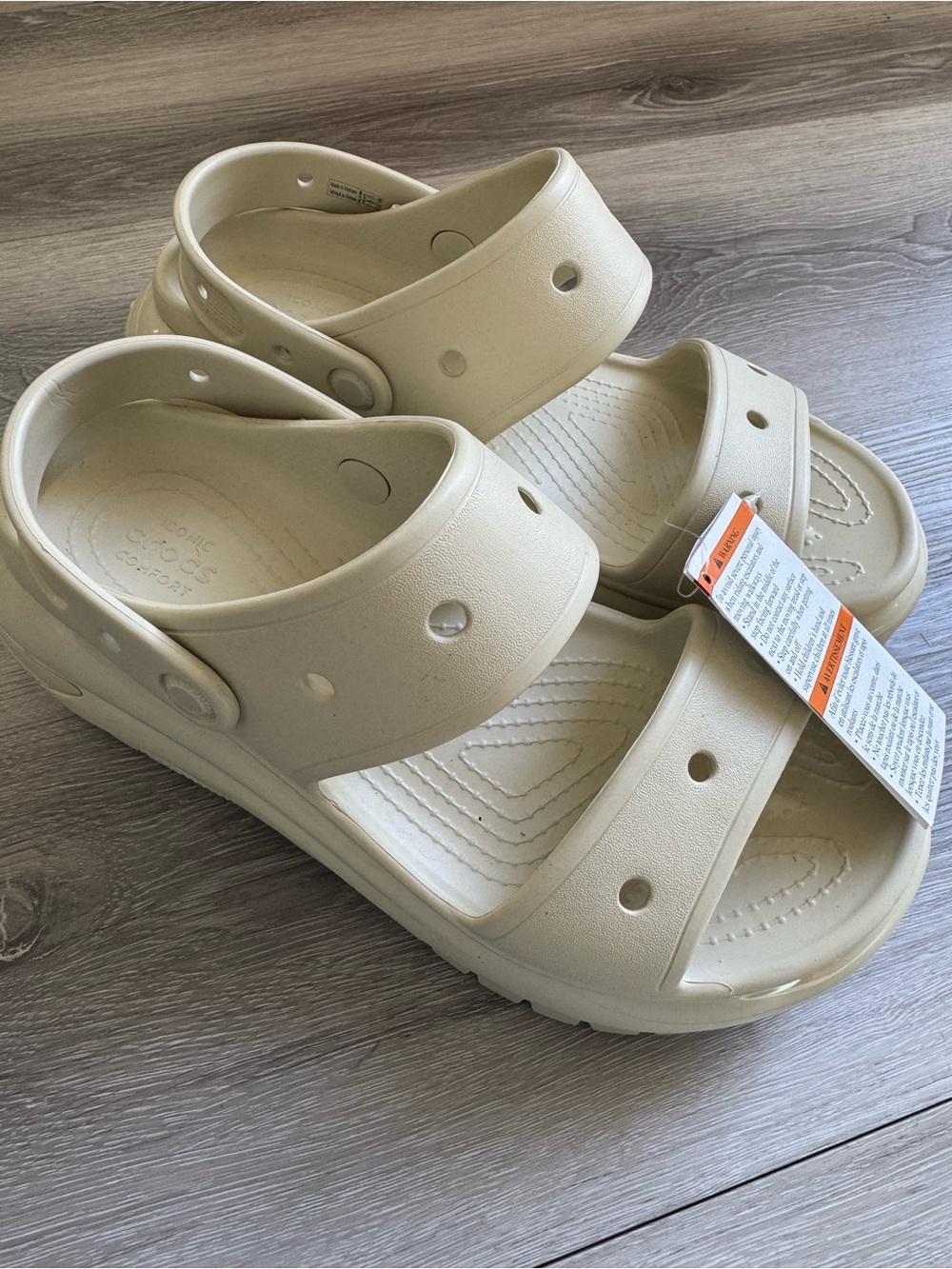 CROCS Mega Crush Sandals in Bone-colored Beige/Cream M 8 W 10